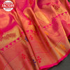 Pink Handloom Paithani Silk Saree