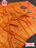 Orange Handloom Paithani Silk Saree