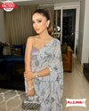 Ash Sequins Partywear Saree