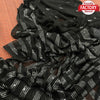 Black Pure Blooming Georgette Partywear Saree