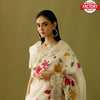 Designer White Fancy Embroidery Saree