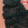 Black Pure Georgette Partywear Sequins Saree