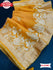 Yellow Viscose Zari Weaving Saree