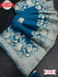 Turquoise Blue Viscose Zari Weaving Saree