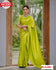 Lime Yellow Banarasi Silk Saree
