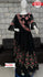 Black Embroidered Gown with Designer Dupatta