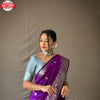 Purple Pure Banarasi Silk Saree