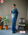 Steel Blue Pure Banarasi Silk Saree