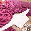 Blush Pink Heavy Silk Crush Pleated Saree