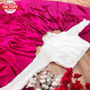 Pink Heavy Silk Crush Pleated Saree