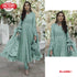 Light Blue Embroidered Partywear Gown with Dupatta