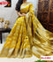 Yellow Banarasi Silk Saree
