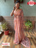 Peach Georgette Saree With Sequins Embroidery