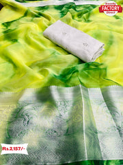 Soft Nylon Organza Shibori Print Saree