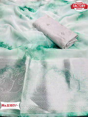 Soft Nylon Organza Shibori Print Saree