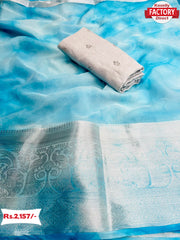 Soft Nylon Organza Shibori Print Saree