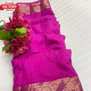 Pink Heavy Dola Silk Saree With Jacquard Border