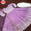 Lavender Embroidered Gown Dupatta Set