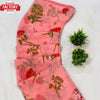 Pink Floral Georgette Saree With Embroidery