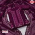 Wine Embroidered Kurtha Suruwal Piece