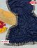 Deep Blue Silver Sequins Partywear Saree