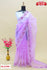 Lavender Pure Organza Fancy Embroidered Saree