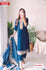 Royal Blue Silk Partywear Kurtha Pant Dupatta Set