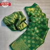 Green Pure Viscose Georgette Banarasi Rich Zari Saree