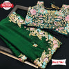 Designer Green Silk Saree With Embroidery