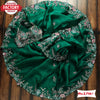 Designer Green Silk Saree With Embroidery