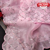 Pink Pure Organza Saree with Embroidery