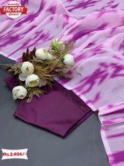 Crush Georgette Saree with Readymade Blouse