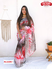 Multi-color Designer Organza Silk Saree