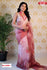 Multi-shaded Designer Organza Silk Saree With Embroidery