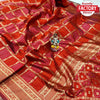 Red Banarasi Soft Silk Saree