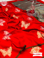 Pure Silk Butterfly Saree