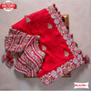 Red Georgette Embroidered Saree