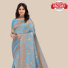 Sky Blue Dola Silk Rich Zari Saree