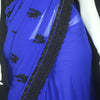 Royal Blue Georgette Saree with Fancy Thread Work