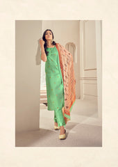 Sea Green Kurtha Pant Dupatta Set