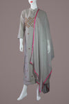 Ash Kurtha with inner gown