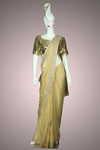 Golden Saree with heavy embroidery