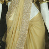 Golden Saree with heavy embroidery
