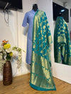 Green Banarasi Silk Dupatta