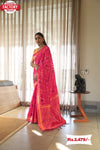 Pink Soft Banarasi Silk Saree